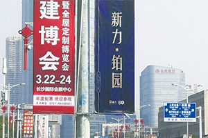 灯杆道旗